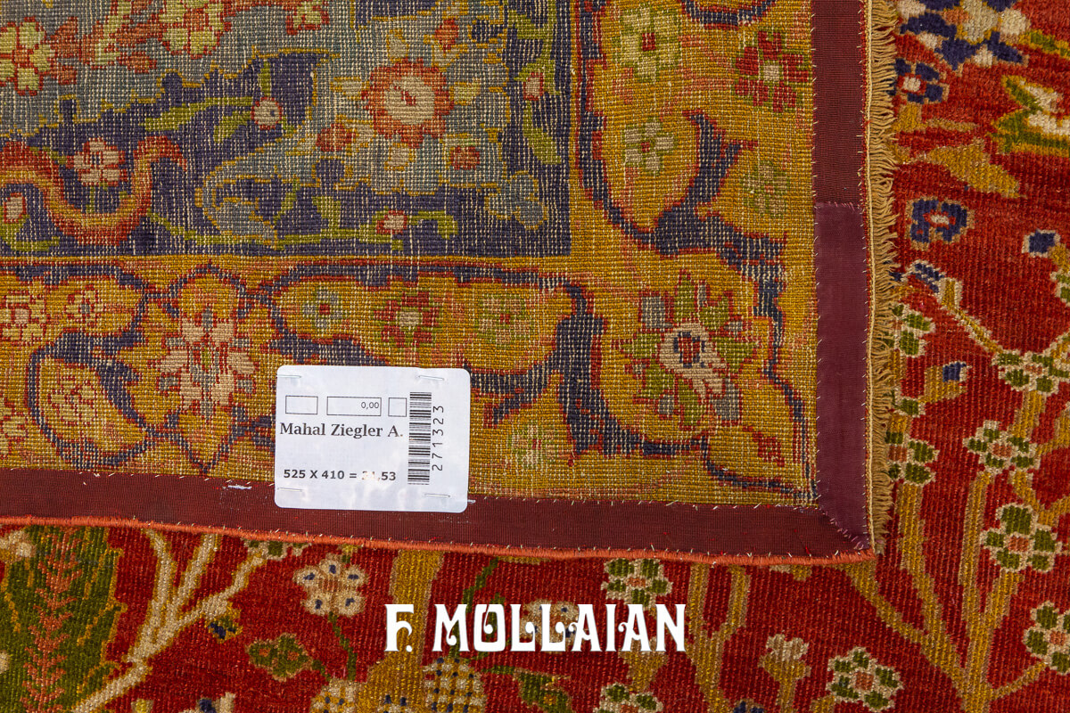 Mahal Ziegler Antique Rug Rust/Red Color n°:271323